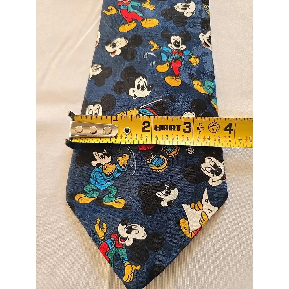 Vintage Walt‎ Disney Men's Tie Mickey Mouse Sports Golf Character Cartoon